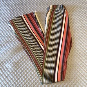 Striped legging pants